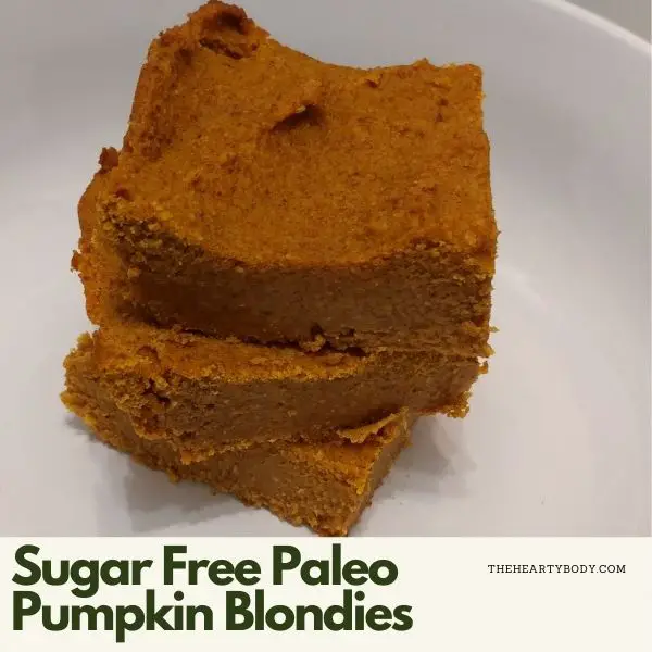 Sugar Free Paleo Pumpkin Blondies
