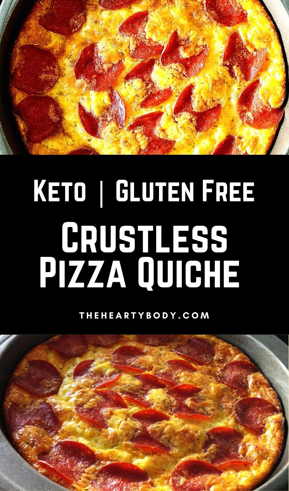 Crustless Keto Pizza Quiche Recipe TheHeartyBody