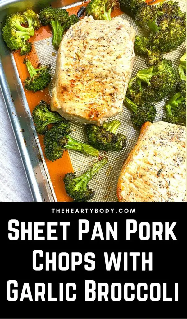 Sheet Pan Pork Chops with Garlic Broccoli