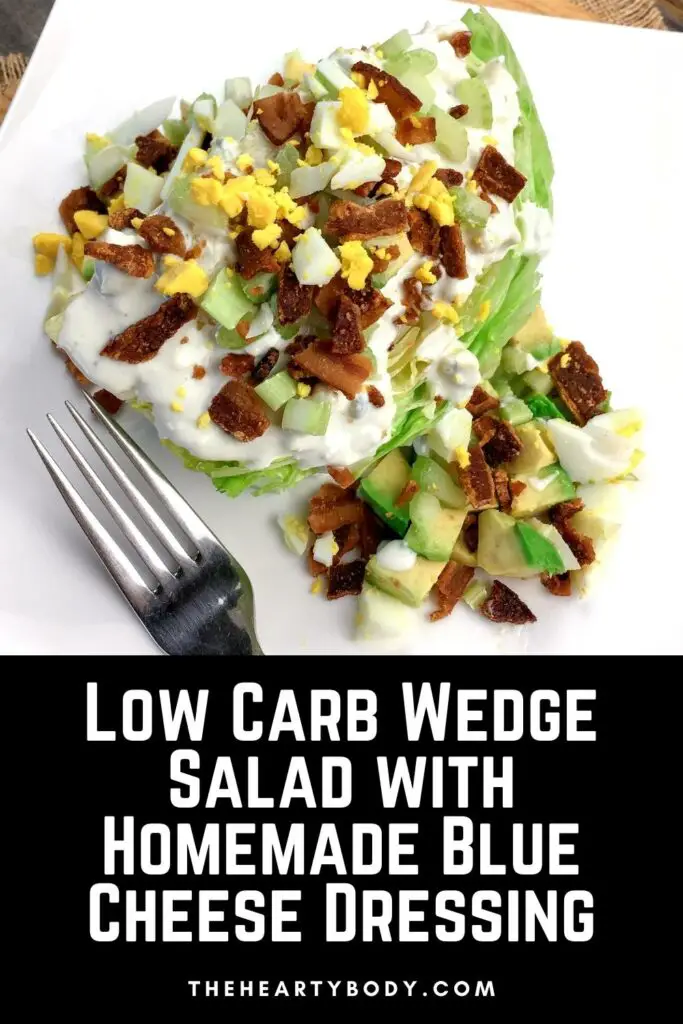 Low Carb Wedge Salad with Homemade Blue Cheese Dressing Recipe