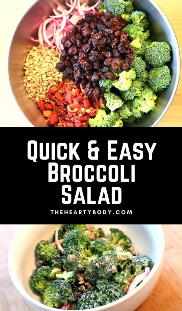 Quick And Easy Broccoli Salad With Bacon